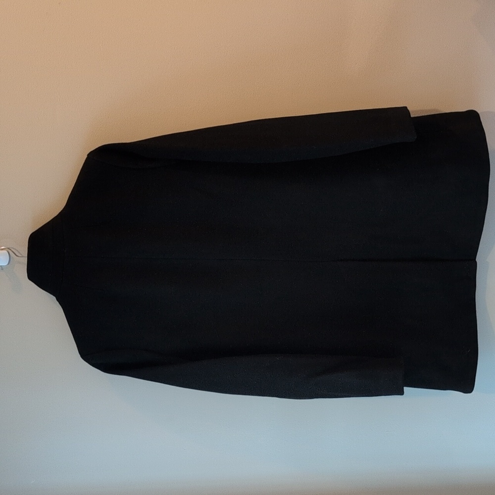 NWT Universal Standard Beas Coat Black Wool Structured Buttoned Coat - Sz 10/12 - Picture 4 of 6